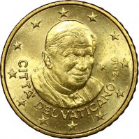 1 * 50 centov Vatikán 2010